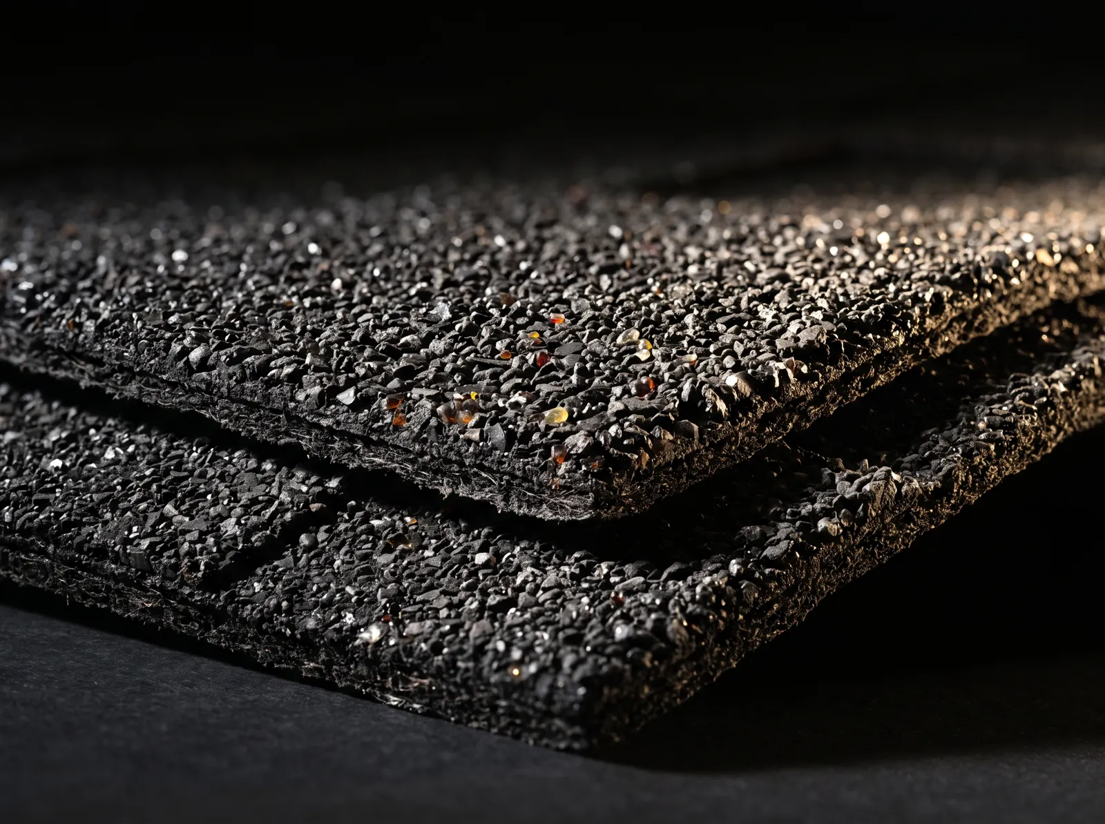 Macro detail of a Malarkey Vista AR architectural shingle